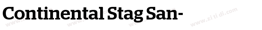 Continental Stag San字体转换